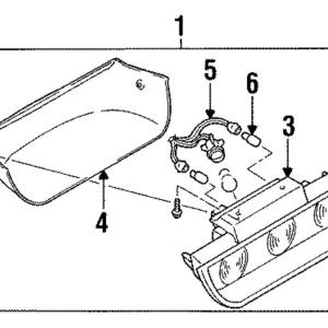 High Mount Lamp Fastener - Mazda (HG30-51-599-02)