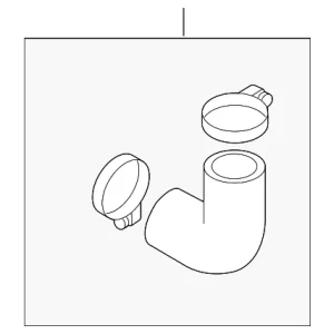 Air Inlet Hose - Mazda (L33J-13-770E)