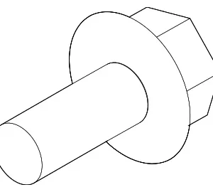 Crankshaft Pulley Bolt - Mazda (LF01-11-406)