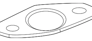 Exhaust Gas Re-Circulation (Egr) Cooler Gasket - Mazda (PX1P-20-307)
