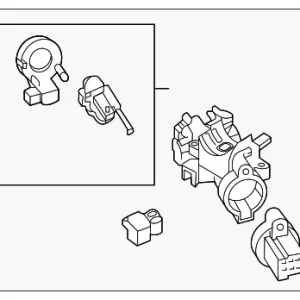Ignition Lock Cylinder - Mazda (EPY5-76-29XB)
