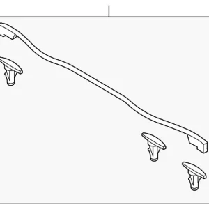 Rear Weather-Strip - Mazda (BHN9-56-760B)