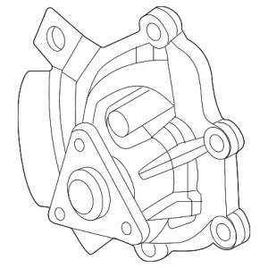 Water Pump Housing - Mazda (PXK7-15-090A)