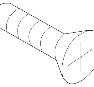 Handle Cover Screw - Mazda (9986-10-516)