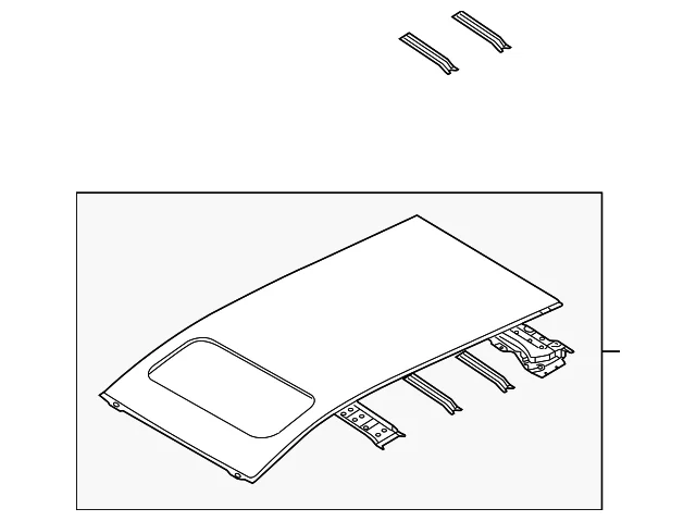 Roof Panel - Mazda (GM9F-70-600A)