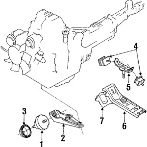 Trans Cross-Member - Mazda (FB01-39-370D)