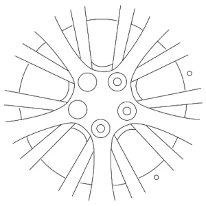 Wheel, Alloy - Mazda (9965-31-7070)