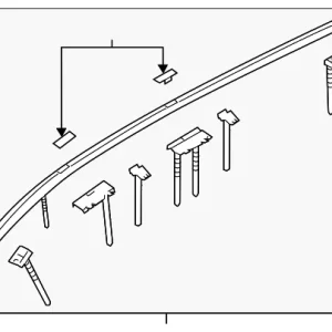 Roof Molding - Mazda (CC33-50-9H0E)
