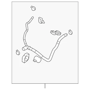Outlet Hose - Mazda (CA07-15-18YK)