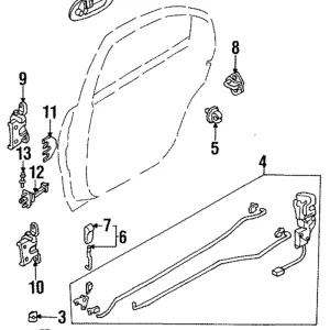 Handle, Inside - Mazda (GA2K-59-330B-09)