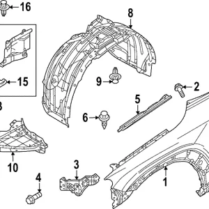 Fender Ledge Cover - Mazda (DN4E-56-915)