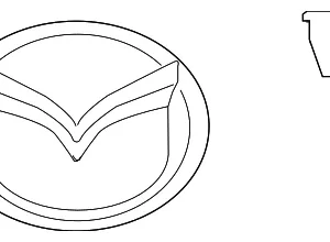 Deck Lid Emblem - Mazda (N243-51-730)