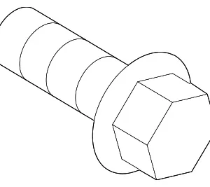 Lower Bracket Bolt - Mazda (9YA0-10-607)