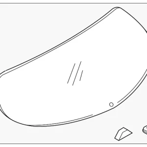Lift Gate Glass - Mazda (KB7W-63-930A)