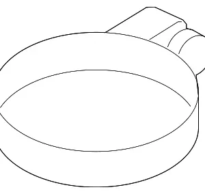 Air Inlet Hose Clamp - Mazda (L33G-13-736)