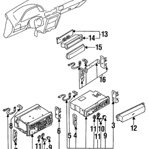 Dash Panel - Mazda (LA02-55-235)