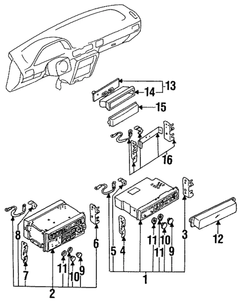 Dash Panel - Mazda (LA03-55-235A)