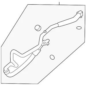 Lower Press Hose - Mazda (KMV6-61-462)