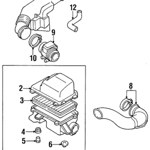 Air Duct - Mazda (BPE8-13-331B)