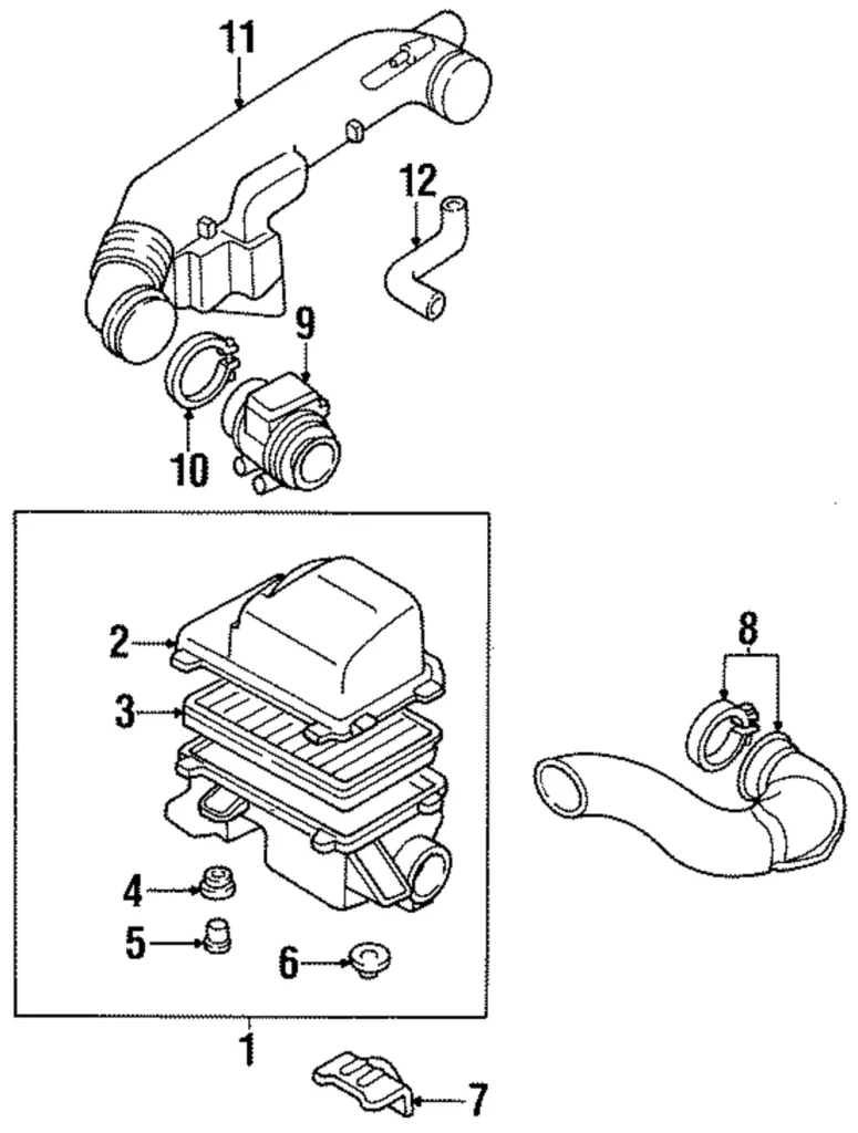 Air Duct - Mazda (BPE8-13-331B)