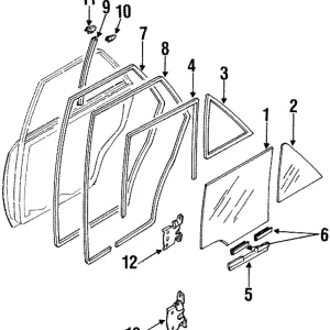 Weatherstrip - Mazda (B455-72-760G)
