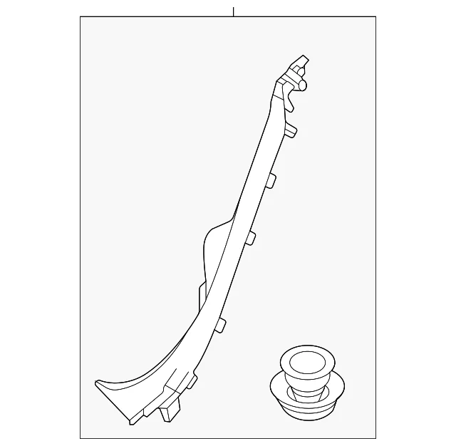 Lower Quarter Trim - Mazda (DLLM-68-760-02)