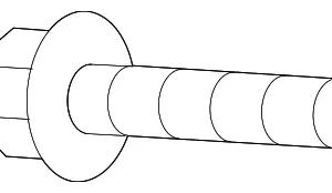 Rear Cover Screw - Mazda (KD45-32-750)