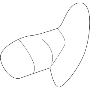 Door Weather-Strip Fastener - Mazda (D061-58-763)
