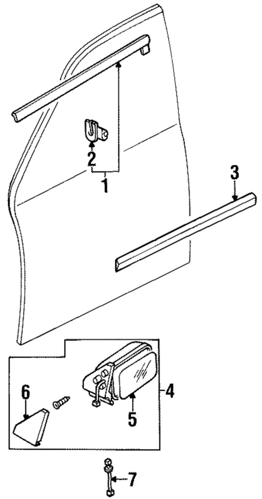Belt Weather-Strip - Mazda (LB82-50-650)