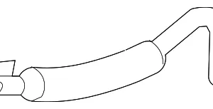 Water Outlet Hose - Mazda (L3K9-13-53XA)
