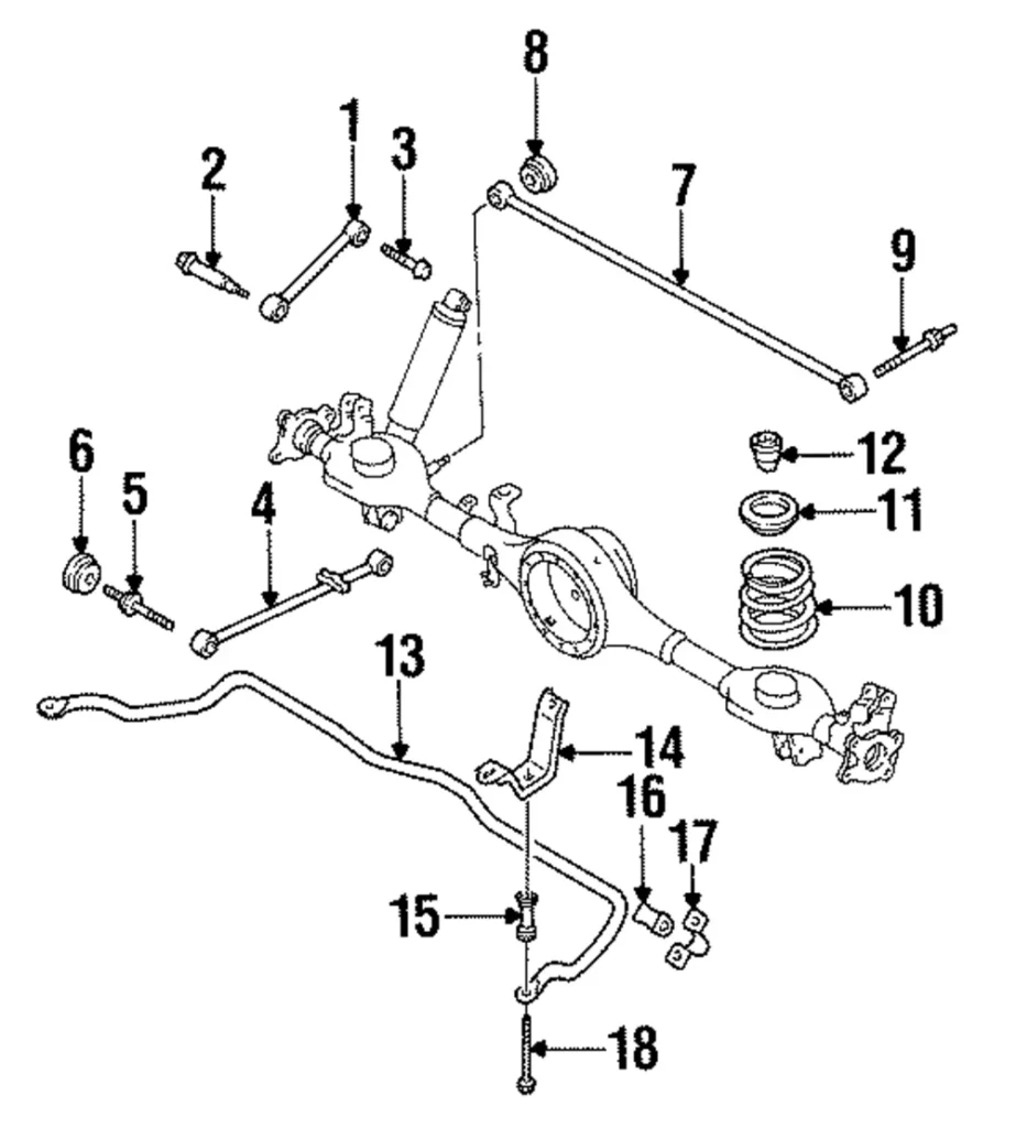 Stabilizer Bar Brace - Mazda (LA01-28-130)