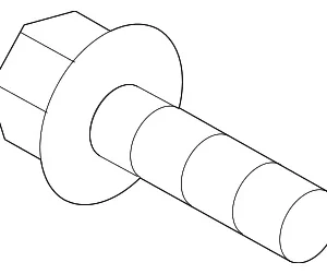 Shock Bolt - Mazda (9YA0-2A-433)