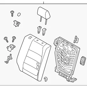 Seat Back Assembly - Mazda (KD33-57-400L-02)