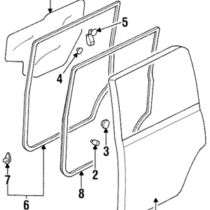 Door Weather-Strip - Mazda (LB82-72-760J)