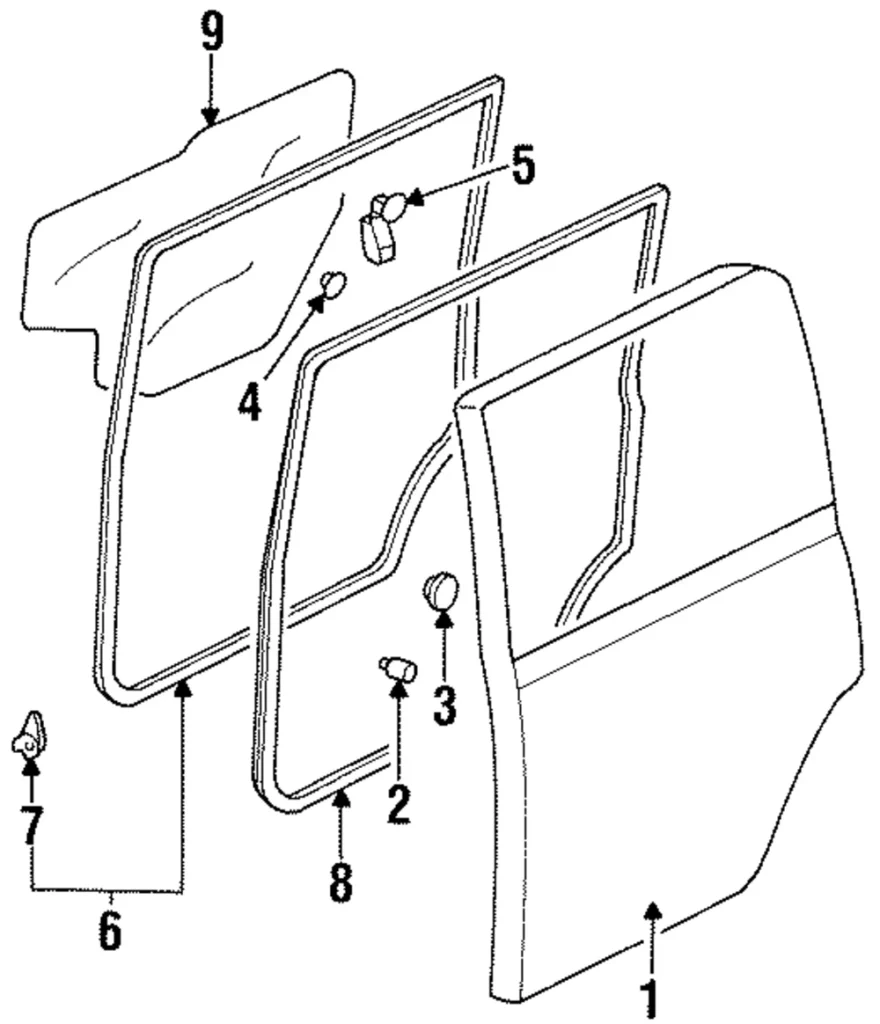 Door Weather-Strip - Mazda (LB82-72-760J)