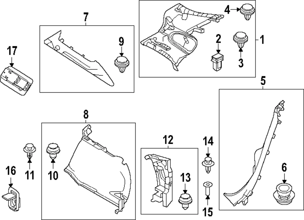 Trim(R) Trunk Side Upper - Mazda (DGH9-68-84ZB-02)