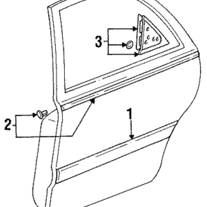 Body Side Molding - Mazda (GA2K-50-683D-00)