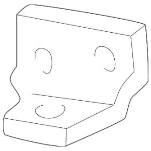 Armrest Bracket - Mazda (ZZM0-88-479)