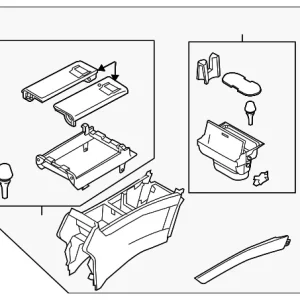 Console Assembly - Mazda (TE69-64-420K-02)