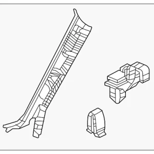 Windshield Pillar Trim - Mazda (DN4J-68-160A-02)