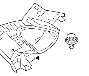 Quarter Pillar Trim - Mazda (D10E-68-250D-75)