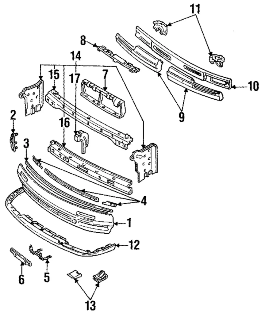 Air Deflector Clip - Mazda (W023-60-122)