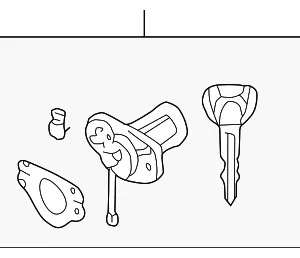 Cylinder & Keys - Mazda (GD8A-76-230B)