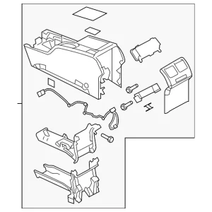 Rear Console - Mazda (CD84-64-420F-34)
