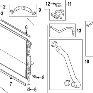 Water Hose - Mazda (T301-15-1J0A)