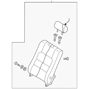 Seat Back Assembly - Mazda (GP9A-57-400C-02)