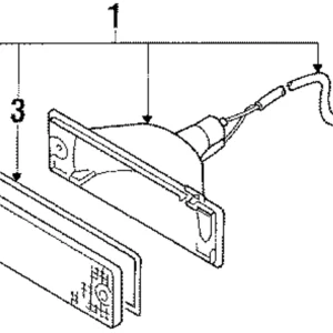 Signal Lamp Assembly - Mazda (UB39-51-060)