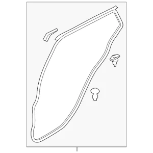 Door Weather-Strip - Mazda (D10E-72-760)