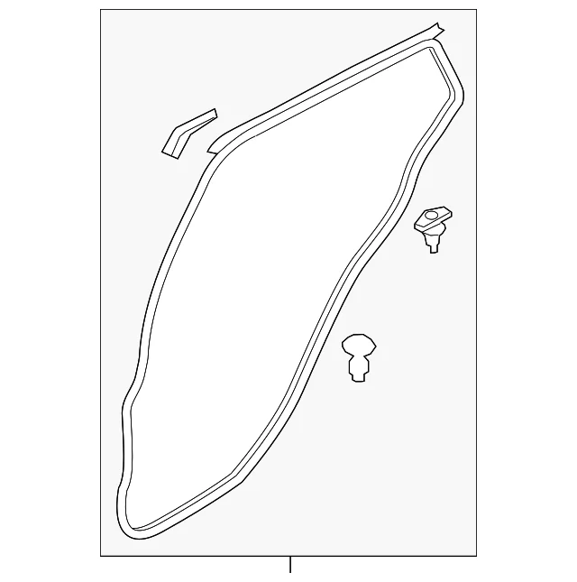 Door Weather-Strip - Mazda (D10E-73-760)