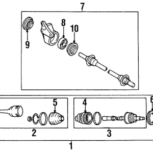 Axle Assembly - Mazda (F066-25-500R-0C)